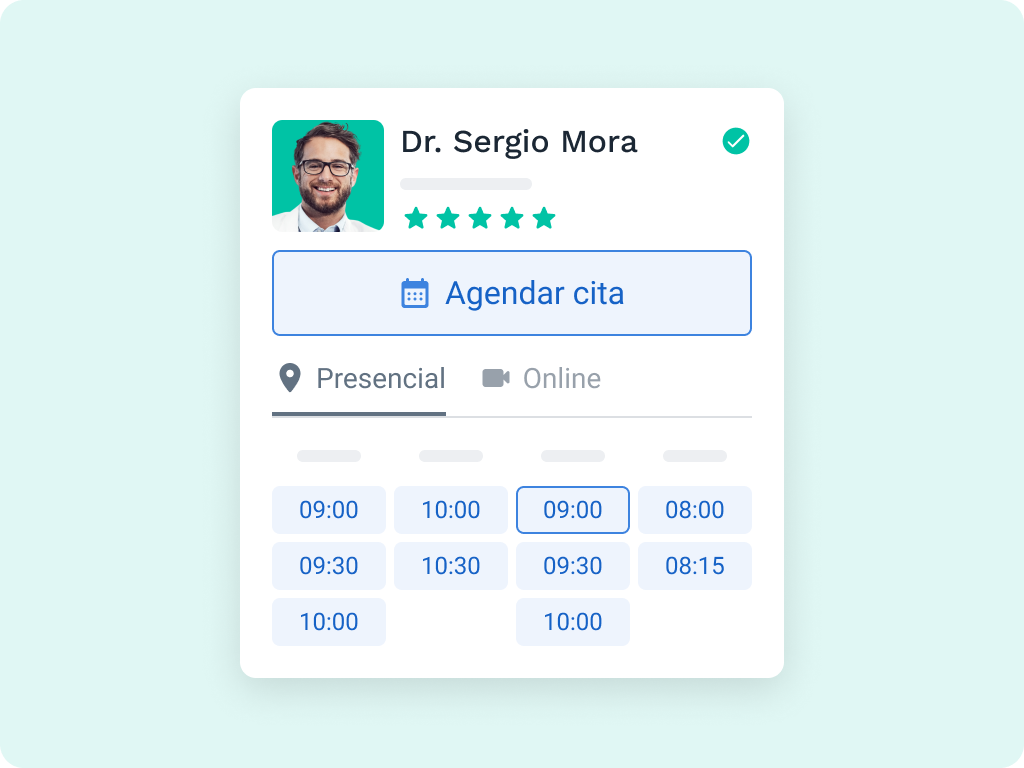 Autonomía para los pacientes - Reserva online Doctoralia